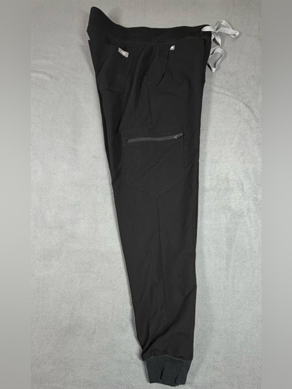 Figs Black Zamora Jogger Pants with Drawstring - Picture 4 of 9